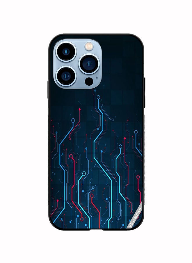 VR CREATIVE Protective Case Cover For Apple iPhone 14 Pro Max Electronic Circuit Boards_ Design Multicolour - Image 1