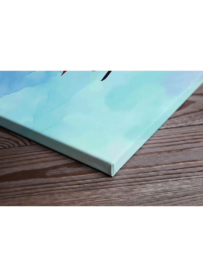 هوم جاليري الخط العربي حسبنا الله مطبوع على قماش جداري مقاس - Image 3