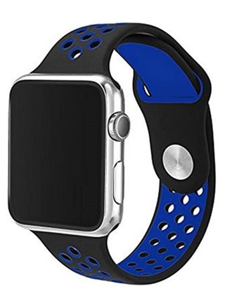 Band for Apple Smart Watch 42 mm Black and Dark Blue - pzsku/Z76AF8762E890C9E4D208Z/45/_/1663861487/930cd341-fd80-4ddd-ad70-29770089dfeb