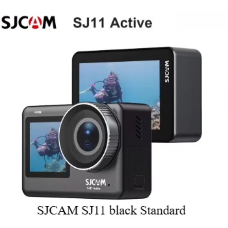 أس جي كام ملحقات كاميرا Sjcam SJ11 Dual Screen Action Camera 4K Waterproof 30m Outdoor Sports Camera Black - Image 1