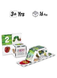 MAGNA-TILES The Very Hungry Caterpillar, 16 Pieces| Magna-tiles By Eric Crale, Connect With Magnets, Kids Building Toys, For Ages 3+  - Image 1