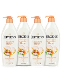 Jergens Jergens Nourishing Honey Dry Skin Moisturizer, with Illuminating Hydralucence Blend, Skin Nourishing Formula, Dermatologist Tested,16.8 Fl Oz (Pack of 4) (Packaging May Vary)  - Image 1