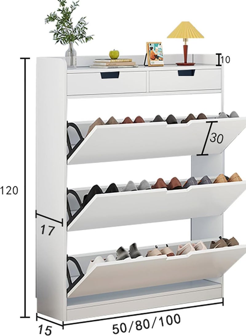 DubaiGallery Wooden modern luxury hallway stylish simple balcony shoe and slipper rack storage cabinet - Image 4