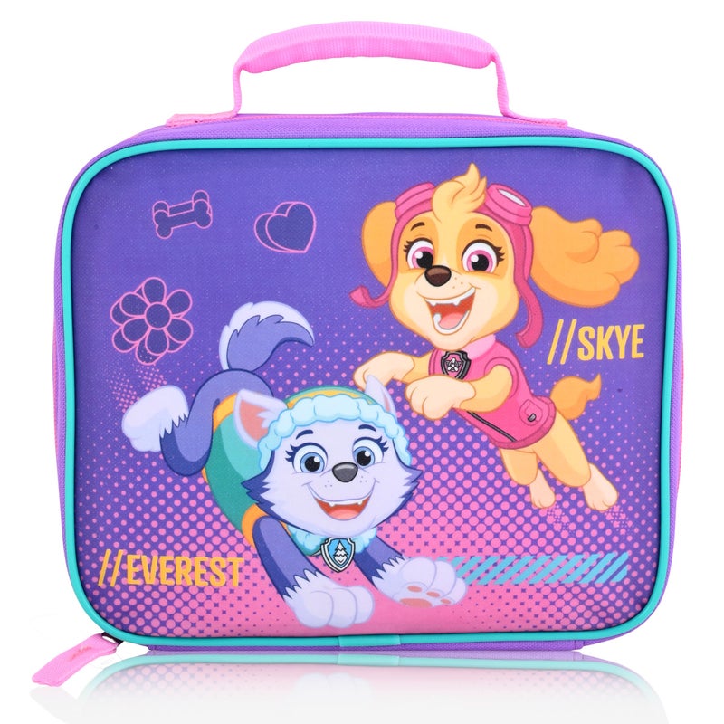 Fast Forward Paw Patrol Skye Lunch Box for Kids  Insulated Lunch Bag Lunch Box for Girls Boys Toddlers  Paw Patrol Skye and Everest Purple Reusable Lunchbox