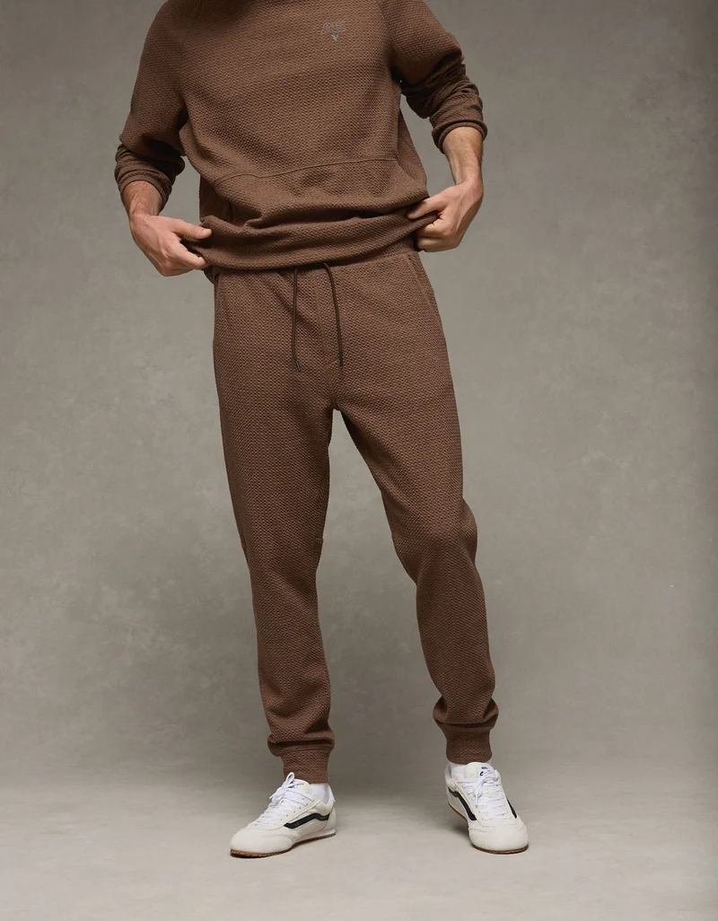 American Eagle  AE 24/7 Textured Fleece Jogger for Men | Best Price UAE