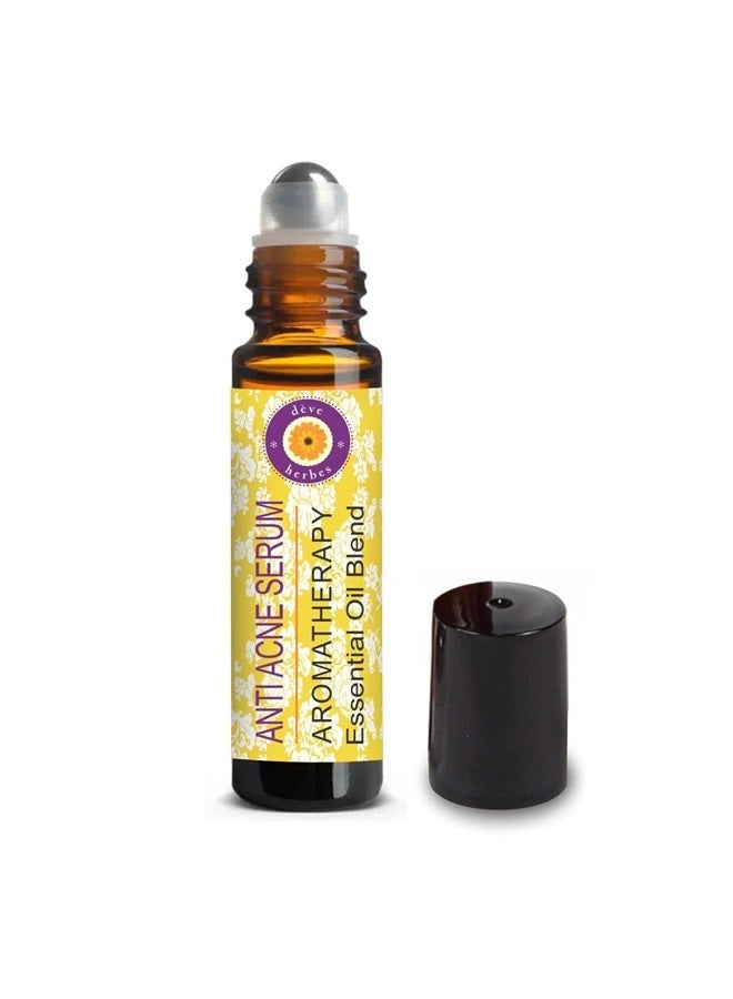 Deve Herbes Anti Acne Serum - Blend of Tea Tree, Lemongrass, French Lavender, Peppermint Essential Oils in Safflower & Grapeseed Oil 10ml (0.33oz) - Image 1