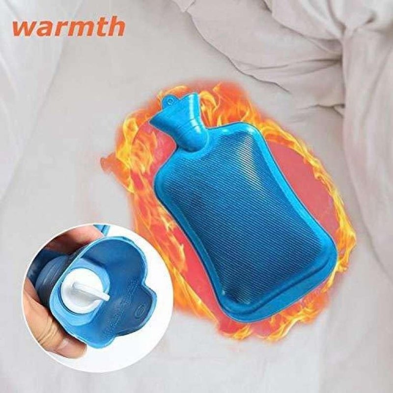ALKAYAN Rubber Hot Water Bag for Muscle Pain and Cramps Relief, 2 Liter - Image 3