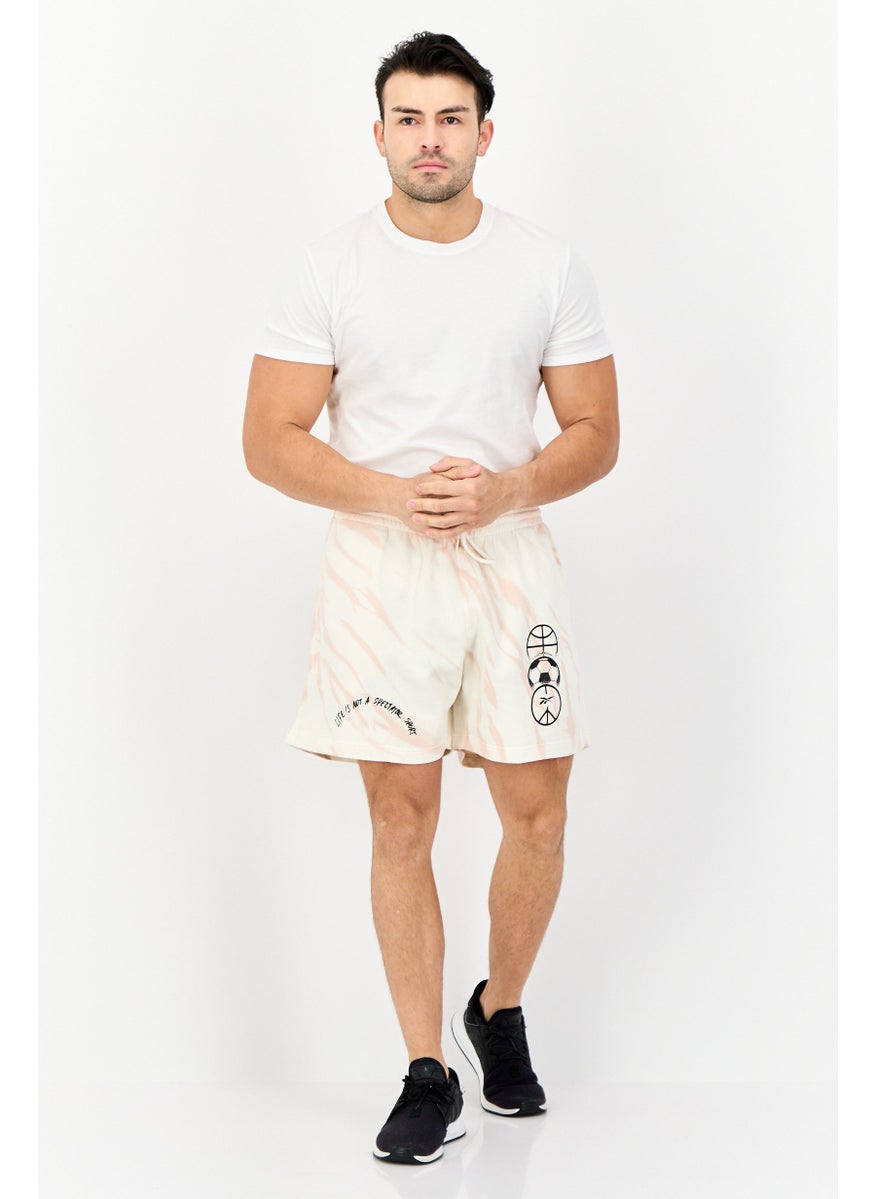 Reebok Men Sportswear Fit Outdoor Shorts, Off White  - Image 3