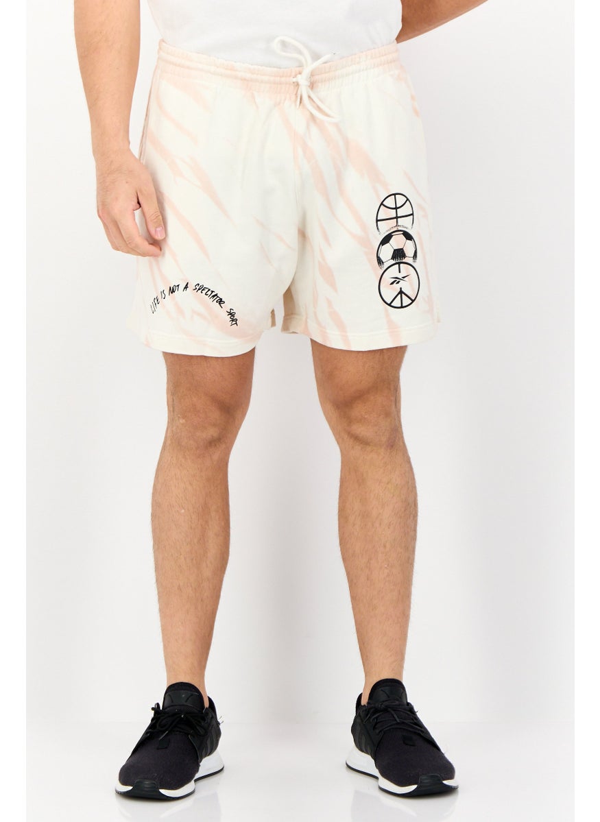 Reebok Men Sportswear Fit Outdoor Shorts, Off White  - Image 1