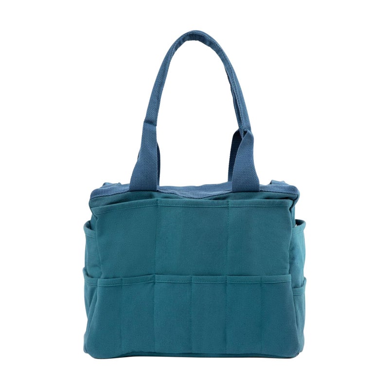 Soolla Studio Bag: Pottery Tool Bag & Craft Storage, Art Supply Organizer, Washable Tote, Knitting Yarn, Crochet Projects, 30 Pockets, 20+ Canvas Colors, Gift For Artists & Teachers (Aquamarine) - Image 3
