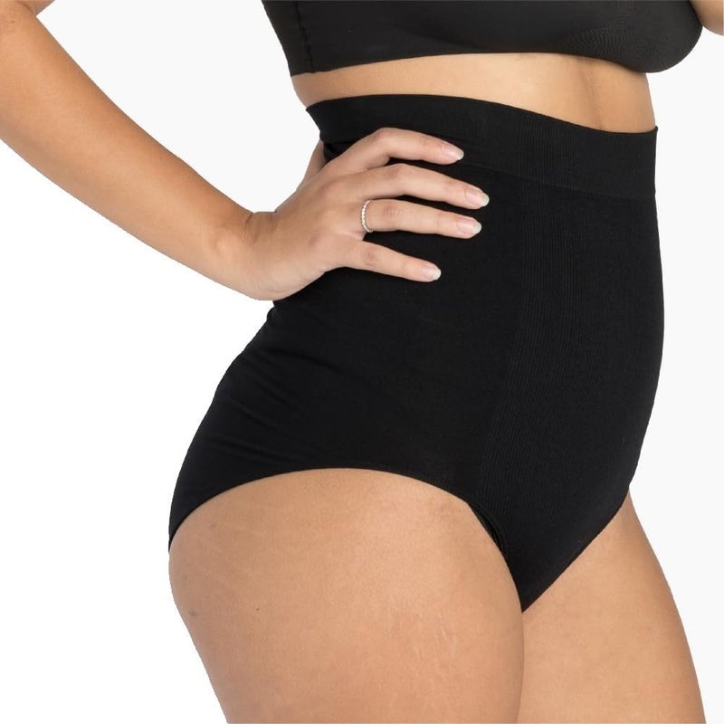 Post Baby High Waist Postpartum Underwear and Post Baby Shaper Small/Medium Black