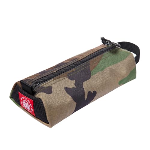 RE ROUGH ENOUGH Rough Enough Small Pencil Case Pouch Bag for Adults Boys Girls Kids School Stationary Art Supplies Office Camo Cordura - Image 1