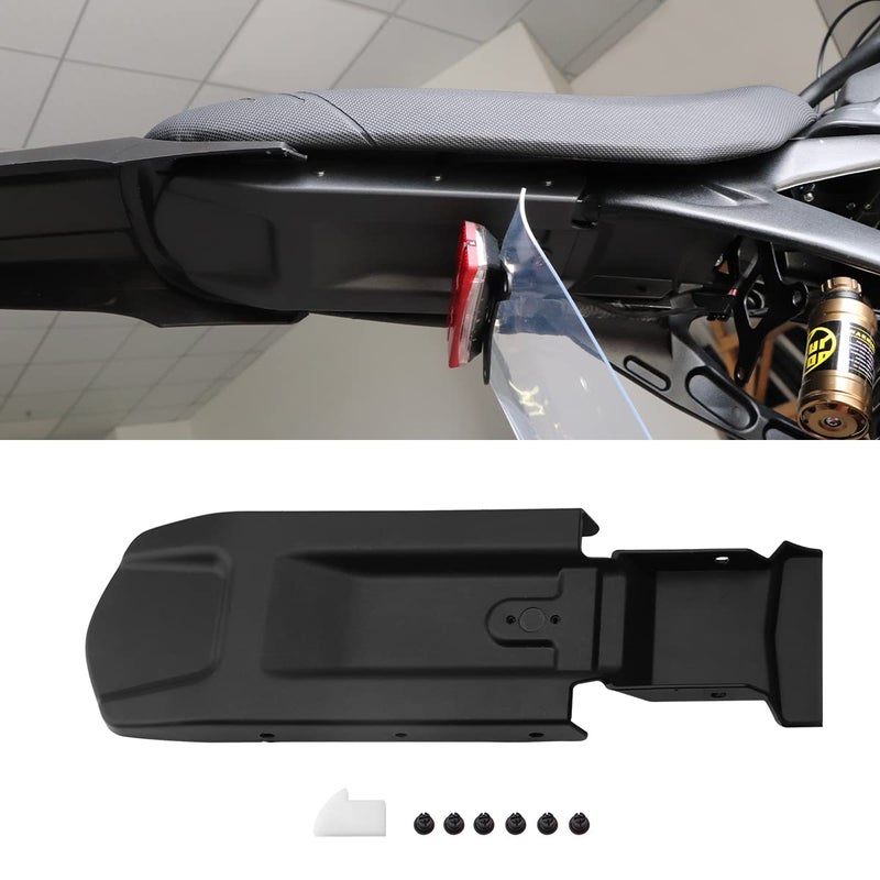 URLWALL Upgraded Rear Fender Inner Plate for Seyway Sur-Ron Light Bee X and S, Mudguards Protector Base Protective, Plastic Dirt Bike Rear Fender Mud Flap, 13.6x4.0''