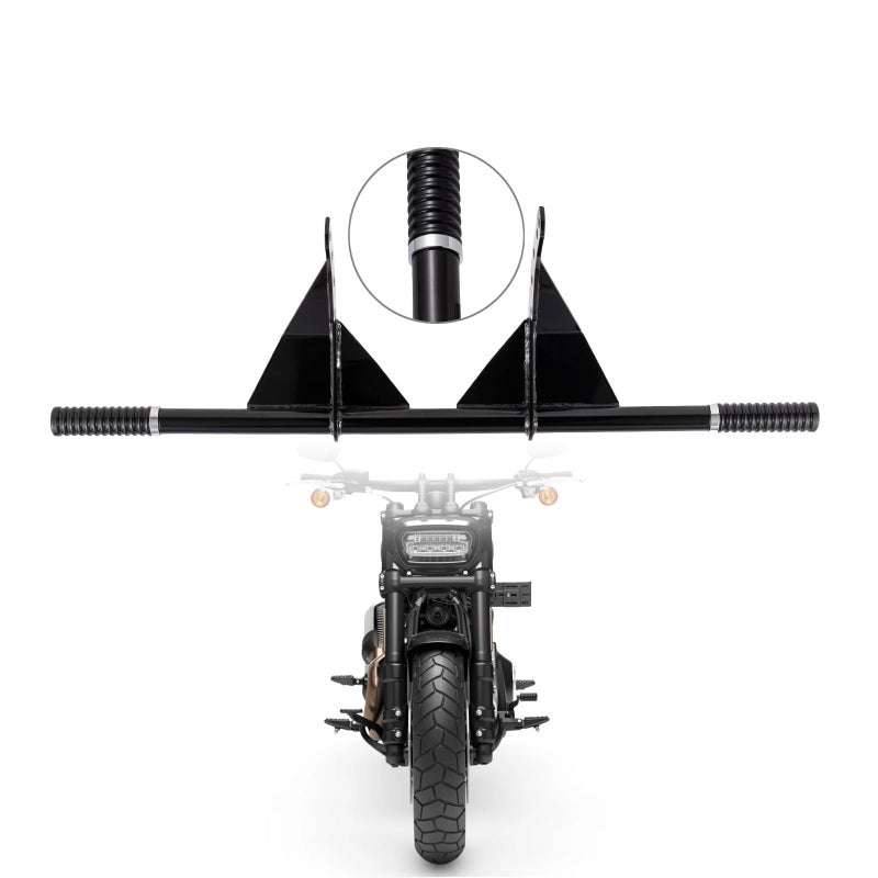 Kinglemc FlatOut Bar Crash Bar Engine Guard Highway Freeway Bar for Harley Softail Fat boy Fat Bob Heritage Low Rider Breakout Street Bob Deluxe Models 18Later Gloss Black