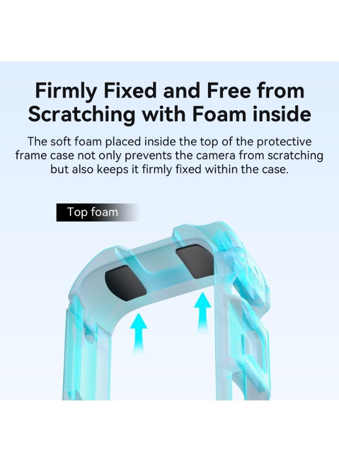 aMagisn إطار حماية بلاستيكي مغناطيسي لكاميرا Insta360 X5 من aMagisn – تركيب سريع بواجهتين حذاء بارد ومنفذ لولبي 1/4 بوصة، حامل تصوير مقاوم للصدمات - Image 4