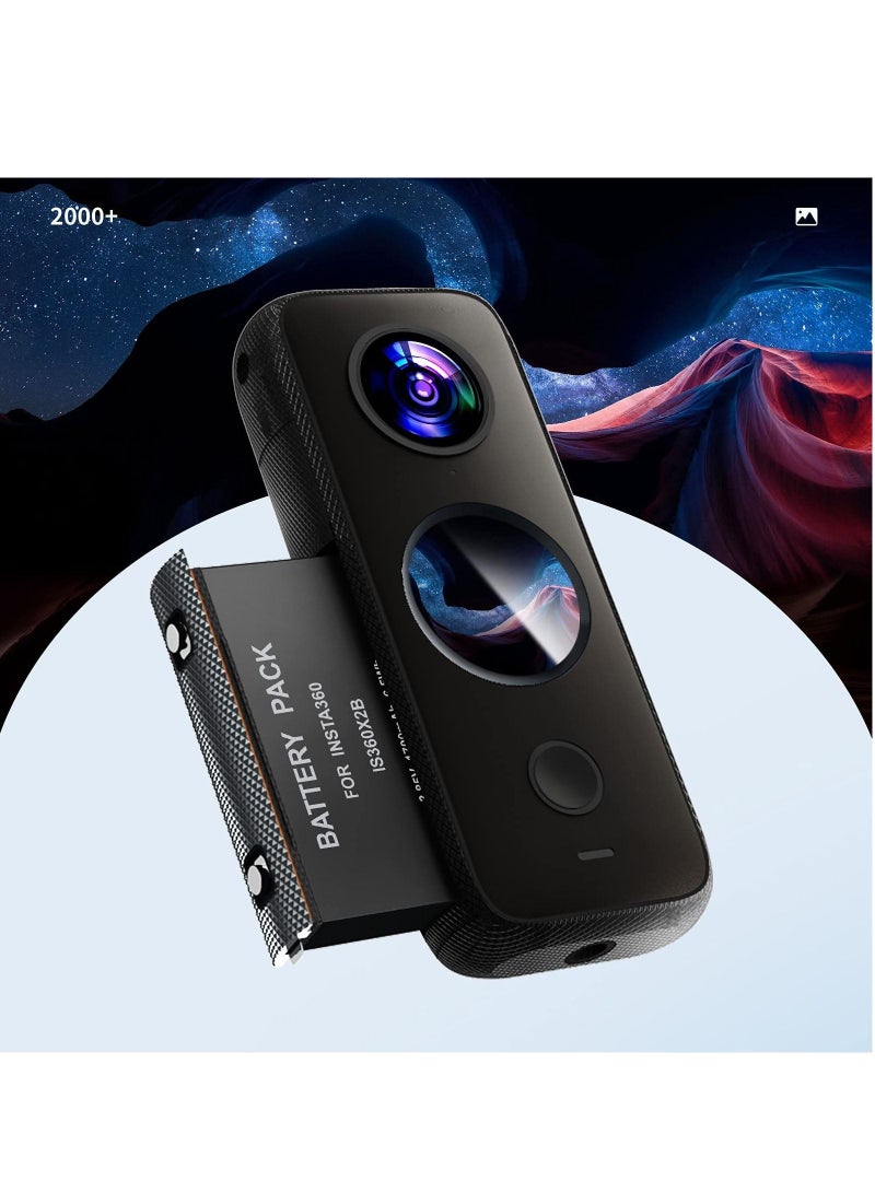 Rechargeable Battery for Only Insta360 One X2 Battery Fully Compatible with Insta 360 One X2 Camera Battery Charger Accessories - Image 2