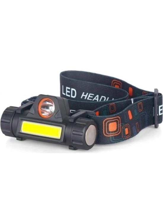 Dumonline 1200 Lumen Waterproof Cob LED Head Lamp Rechargeable Head Flashlight Magnet Head Work Lamp  - Image 4
