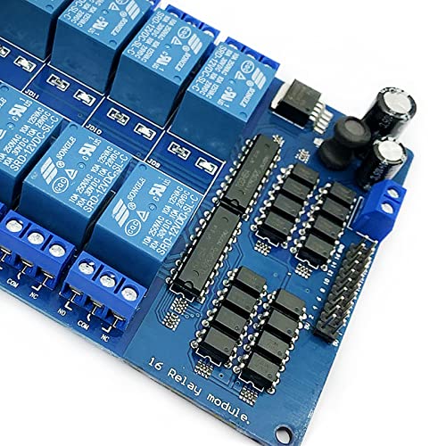 DEVMO 12V 16-Channel Relay Interface Board Module Optocoupler LED LM2576 Power Compatible with Ar-duino DIY Kit PiC ARM AVR - Image 3
