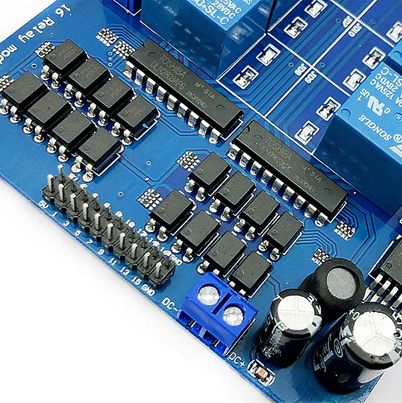 DEVMO 12V 16-Channel Relay Interface Board Module Optocoupler LED LM2576 Power Compatible with Ar-duino DIY Kit PiC ARM AVR - Image 4