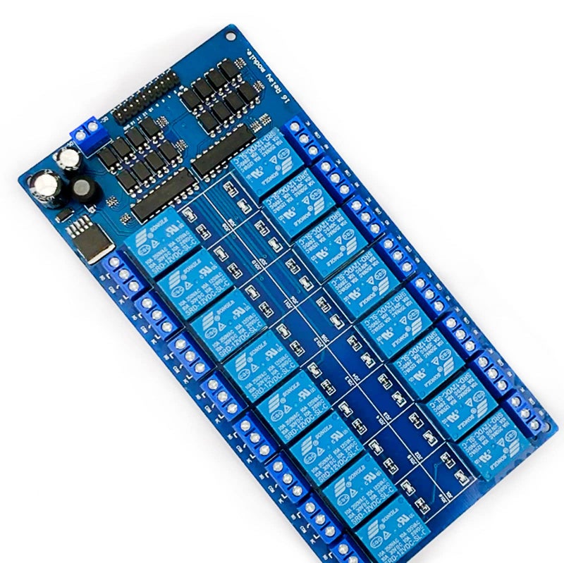DEVMO 12V 16-Channel Relay Interface Board Module Optocoupler LED LM2576 Power Compatible with Ar-duino DIY Kit PiC ARM AVR - Image 2