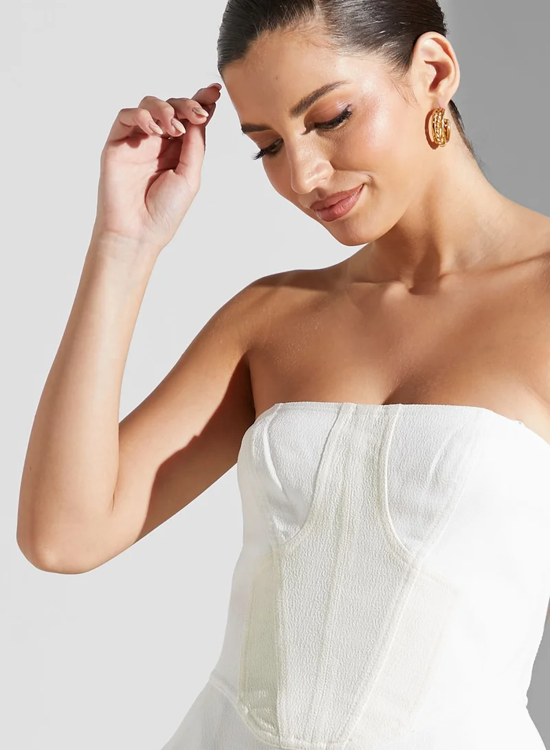Cmeo collective Bardot Tiered Dress