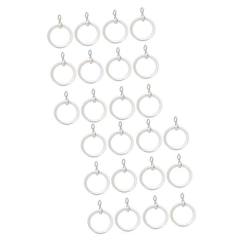40 Pack Stainless Steel Curtain Ring Clips Heavy Duty Drapery Hooks - Image 2