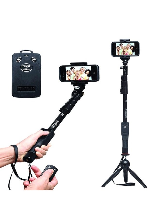 Generic - YUNTENG Extendable Selfie Stick with Bluetooth Remote and Tripod Stand - Image 1