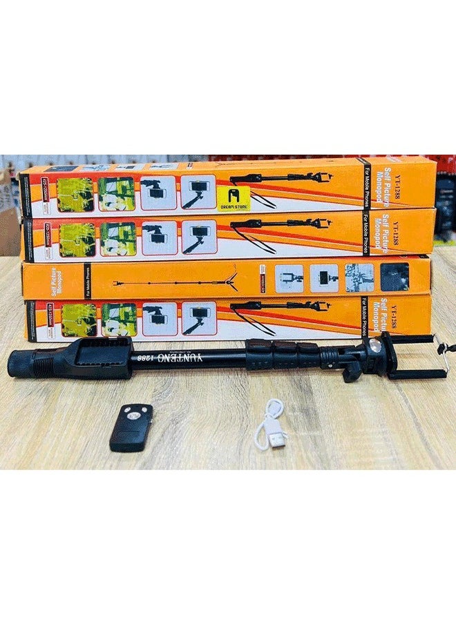 Generic - YUNTENG Extendable Selfie Stick with Bluetooth Remote and Tripod Stand - Image 1