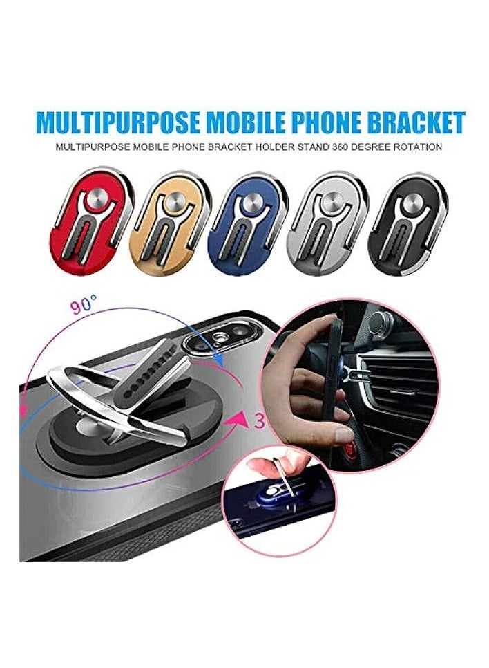 erorex Two-in-one New Design，Multipurpose Mobile Phone Bracket Holder Stand 360 Degree Rotation for Car Home (Sapphire blue) - Image 2