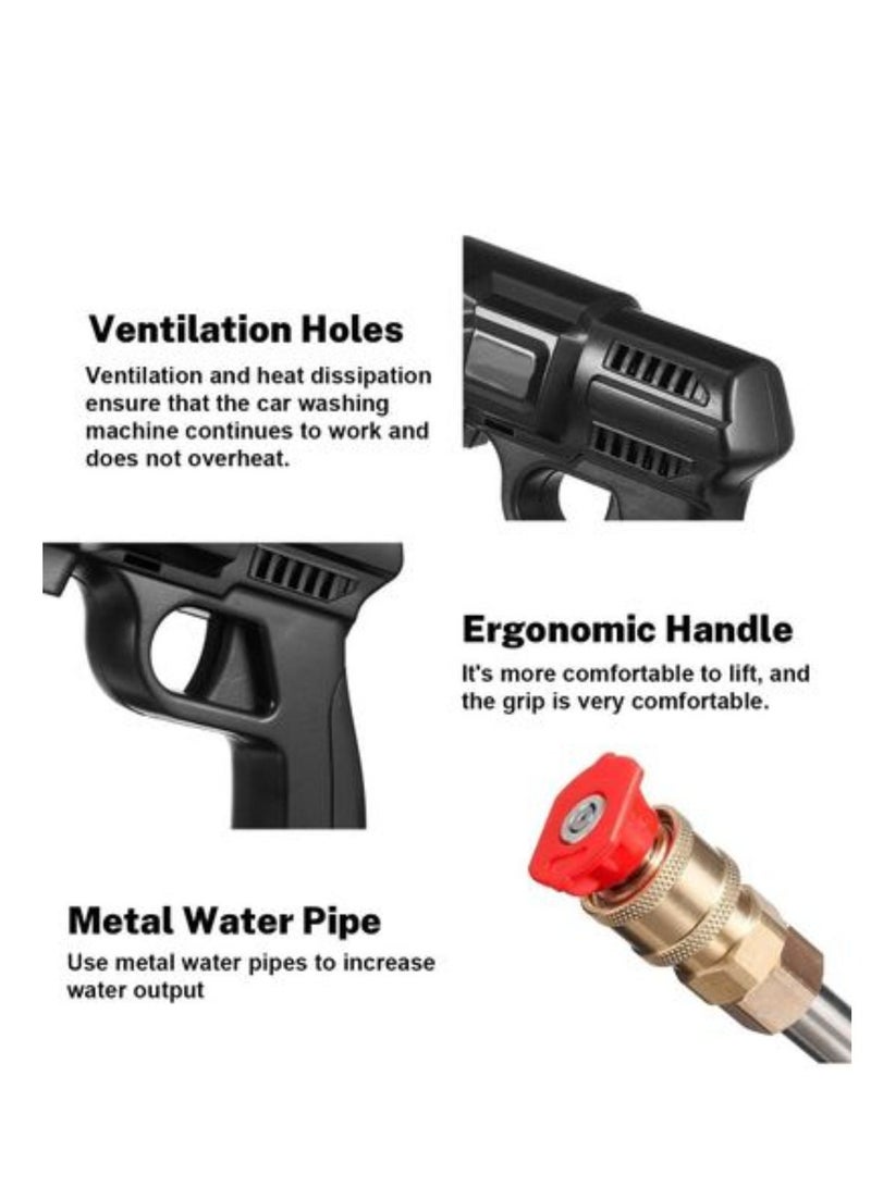 Portable 48V 25000mAh 30Bar Cordless High Pressure Car Washer with Nozzles Water Gun Set Garden Cleaning Jet Car Washing Machine - Image 3