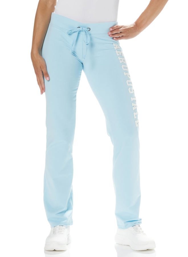 AEROPOSTALE Women's Aero Logo Fit and Flare Sweatpants, Summer Song, XXL - Image 1