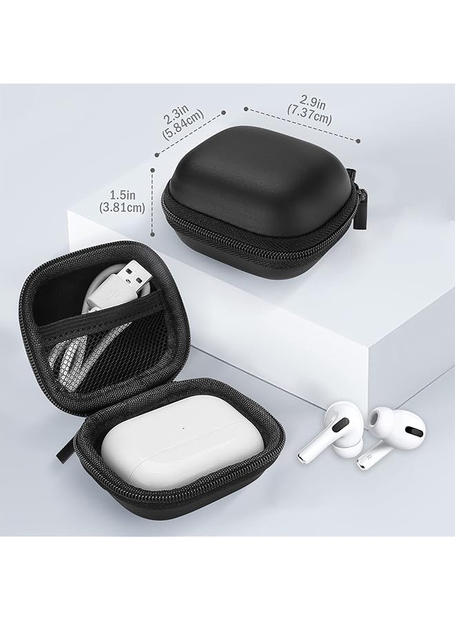 Procases Airpods 3 2021 Airpods Pro 1St 2Nd Jabra Elite 75T Beats Studio Buds Case Hard Shockproof Eva Travel Carrying Earbuds Storage Bag For Airpods 3 Pro Jabra Elite 75T Earphones Black - Image 3