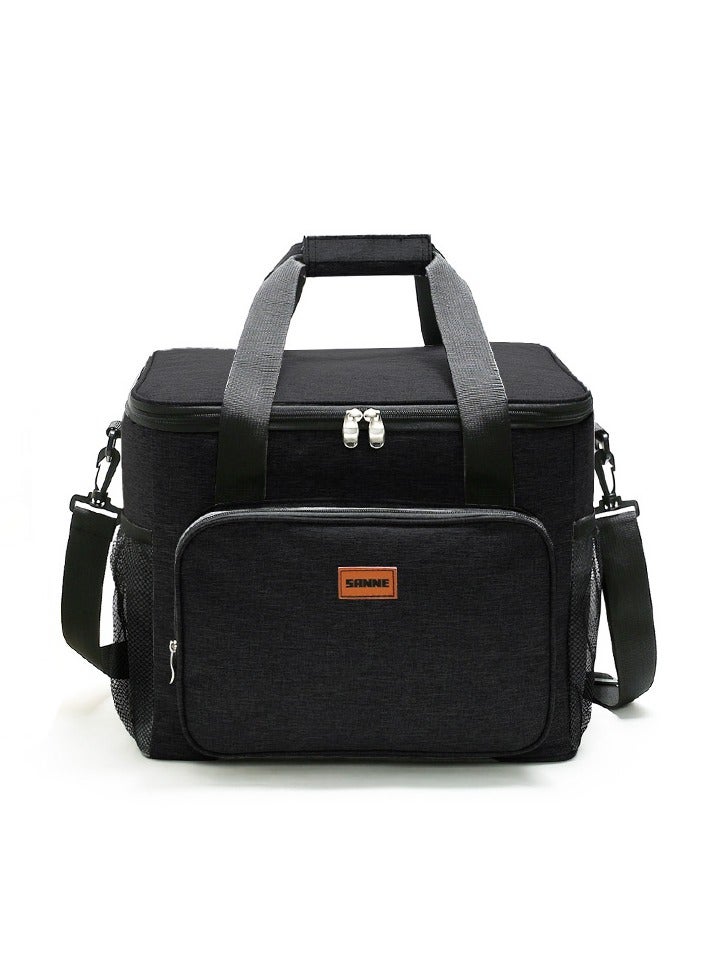 سان أكسفورد القماش معزول حقيبة الغداء المحمولة - Image 3