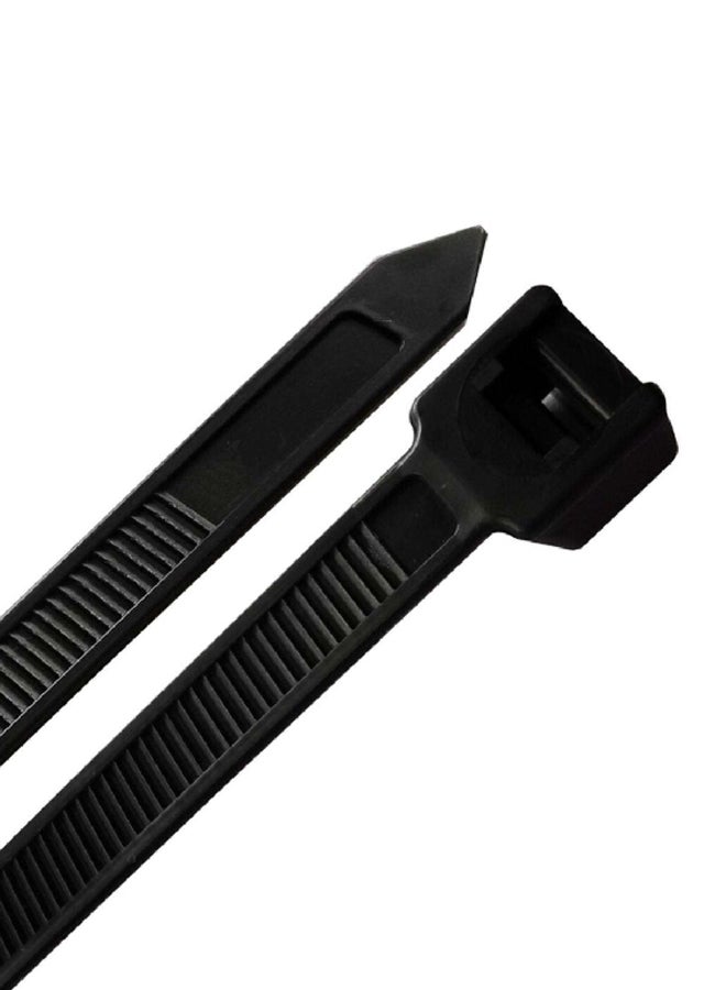 Home Plus 50-Piece Self-Locking High Quality Weather Resistant Cable Ties Set Black 8 Inch LH-HD-450-18-BK - Image 1