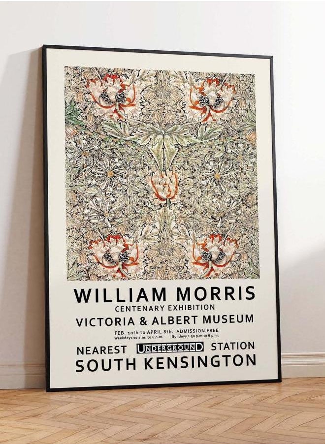 Generic - (Assembly frame) William Morris Art Print, Vintage Morris Print, Morris Honeysuckle Print, Morris Art Poster, Morris Wall Art Poster Print - Sizes A2/ A3/A4 - Image 1