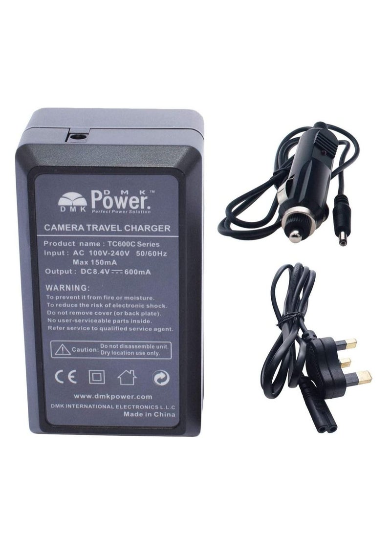 DMK Power بطارية كاميرا DMK Power EN-EL8 بسعة 730mAh مع شاحن TC600C متوافق مع نيكون كولبيكس P1 P2 S1 S2 S3 S5 S6 S7 S7c كولبيكس S8 S9 S50 S51 S51c S52 S52c كول-ستايشن MV-11 MV-121 - Image 2