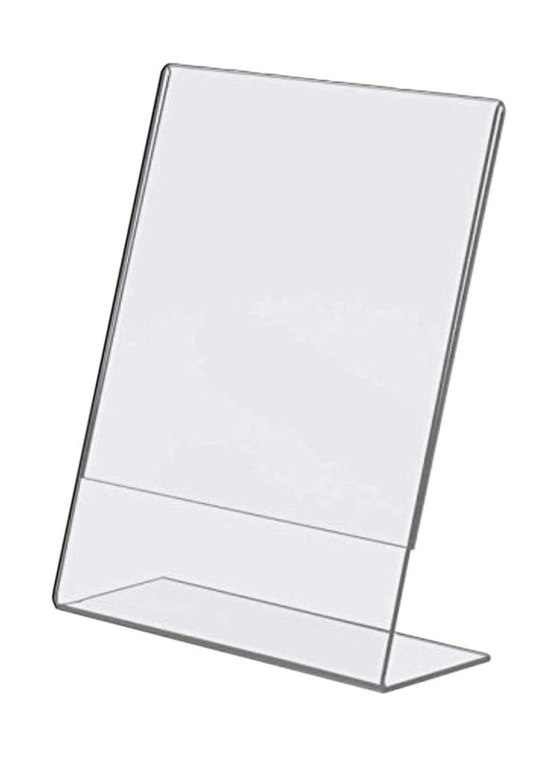 TPGP Acrylic Tent Card Paper Holder Display Stand Signage Holder A4 Size Photo Frame Meeting Stand 8.5X12 Inches Portrait (3MM, Cell Cast Acrylic) 