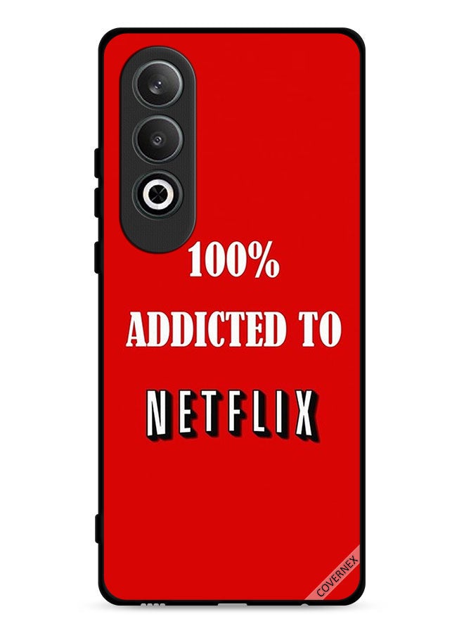Covernex Oppo K12 Plus 5G Protective Case Cover 100% Addicted To Netflix - Image 1