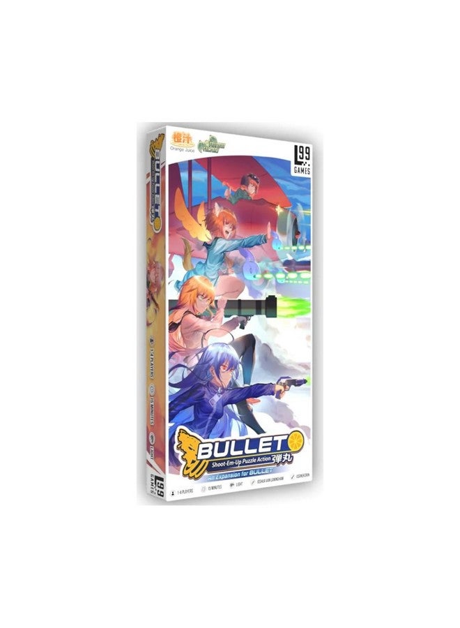 Level 99 Games Bullet Orange Board Game Expansion - SHMUP-Inspired Puzzle-Battle Game, Tabletop Gaming Fun, Orange Juice Franchise Characters! Ages 14+, 1-4 Players, 15 Minute Playtime, Made - Image 1