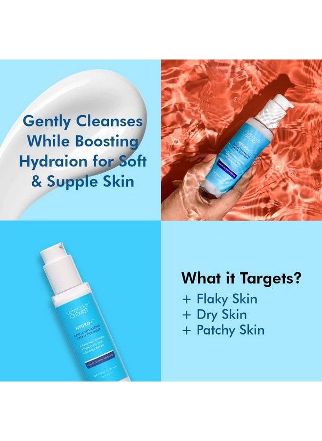 CONSCIOUS CHEMIST - Gentle Hydrating Face Wash For Dry Skin With Hyaluronic Acid And Ceramides; Treats Dull & Dehydrated Skin; Vegan & Cruelty Free; 100Ml - Image 1