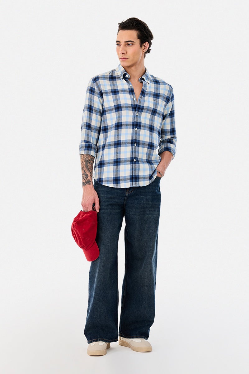 SNITCH Regular Fit Plaid Shirt - Image 2