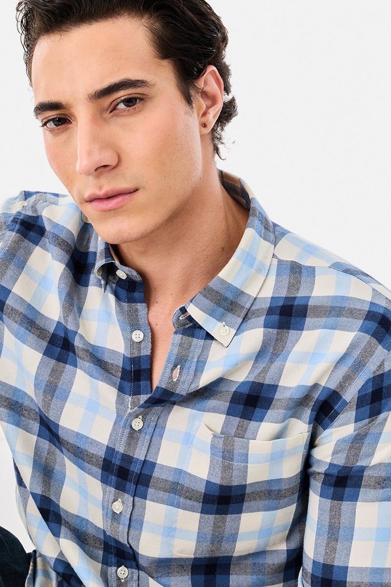SNITCH Regular Fit Plaid Shirt - Image 3