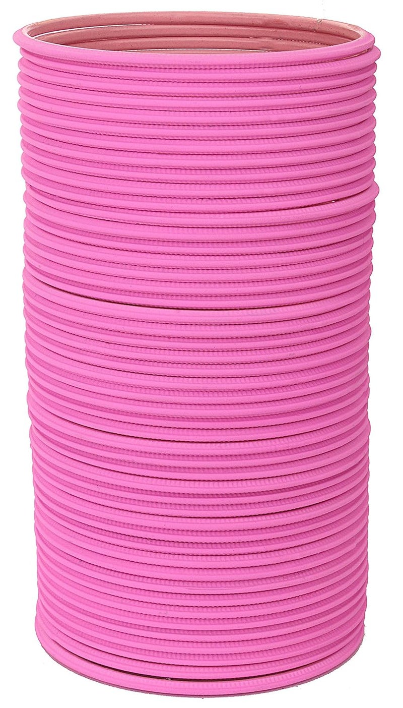 NMII Non-Precious Metal with Base Metal and Zig Zag Pattern Matte Finished Traditional Bangle Set For Women and Girls - Image 2