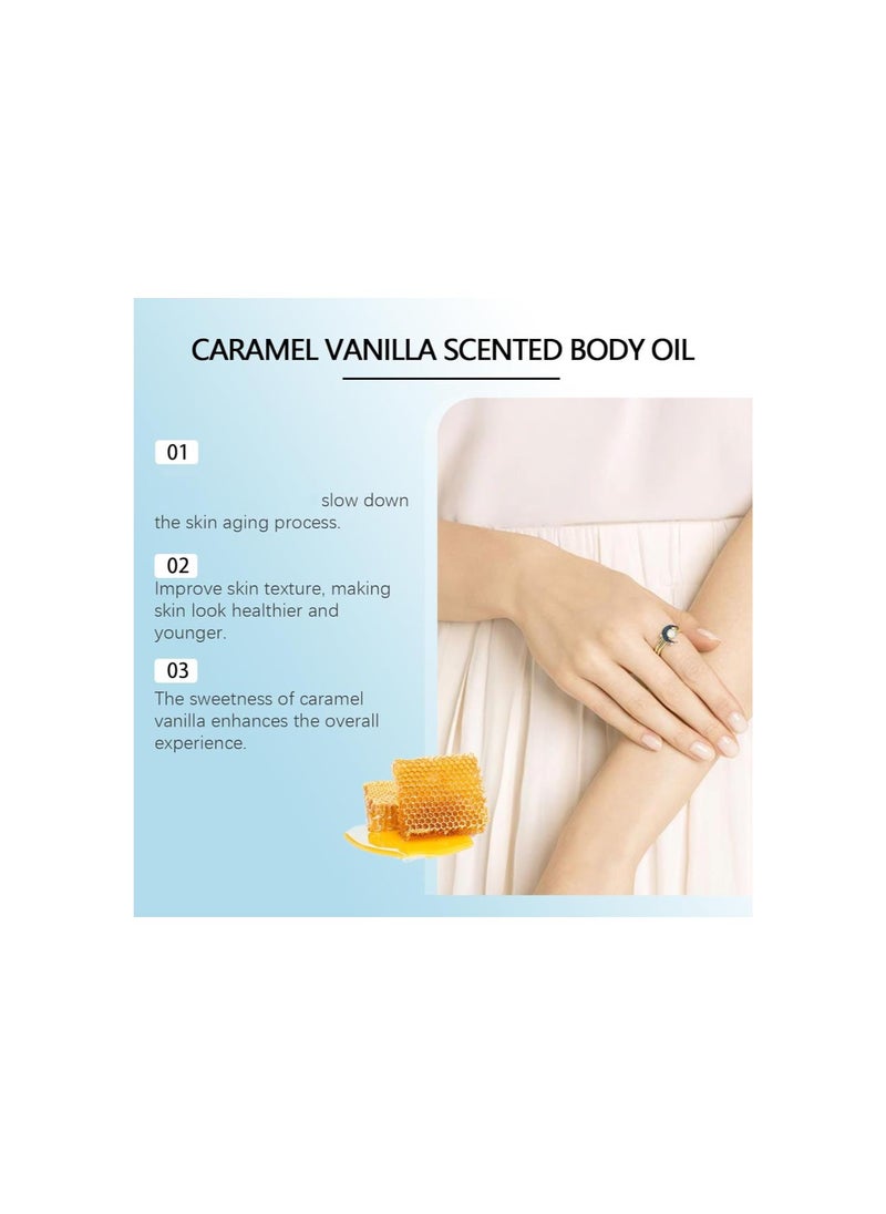 silvercnc - Orena Body Oil Caramel Vanilla,Orena Body Oil,Orena Caramel Vanilla Body Oil,Vanilla Body Oil,Orena Caramel Vanilla Scented Body Oil (3PC) - Image 1