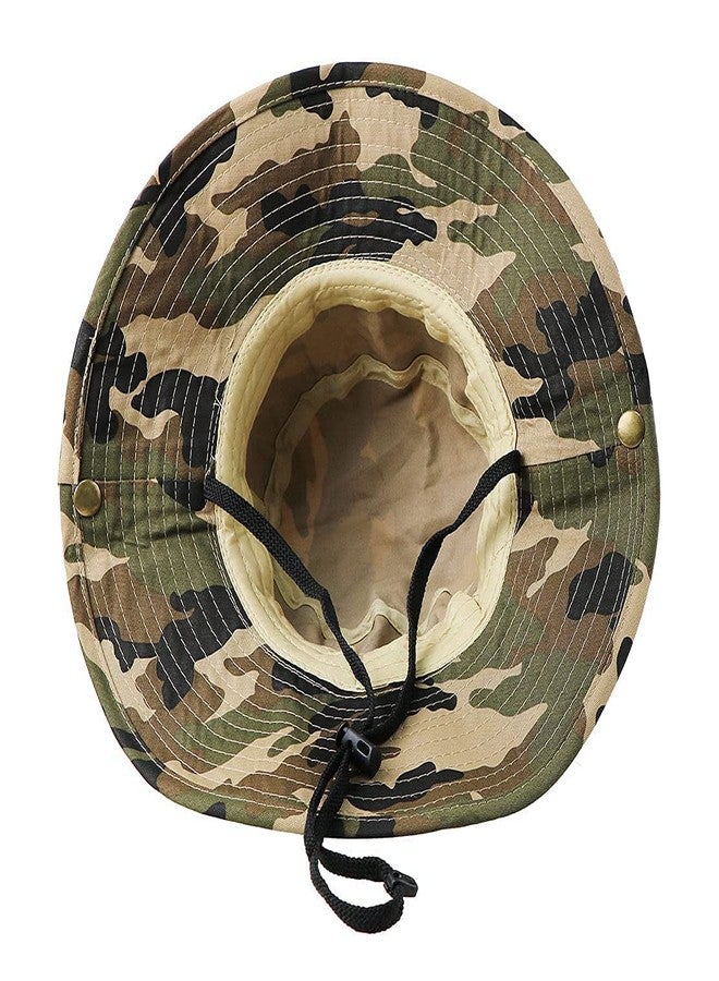 Pogah Kids Camouflage-Sun-Hat UV-Protection Camo-Boonie - with Chin-Strap Bucket Hat Outdoor Fishing for 5-14 Years Old (US, Age, 7 Years, 14 Years, Camo) - Image 5