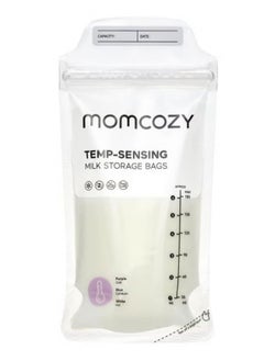 Momcozy Breastmilk Storing Bags, Temp-Sensing Discoloration Milk Storing Bags for Breastfeeding, Disposable Milk Storage Bag with 6 Ounce Self Standing, No-Leak Milk Freezer Storage Pouches  - Image 2