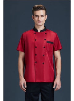 NIBEMINENT Men's Short-sleeved Breathable Chef Clothes Full Network Chef Work Clothes Women's Hotel Kitchen Quality Work Clothes Customized  - Image 1