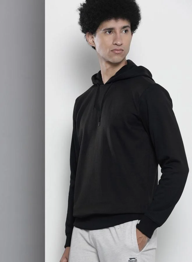 The Indian Garage Co Men Regular Fit Solid Round Neck Full Sleeves Sweatshirt