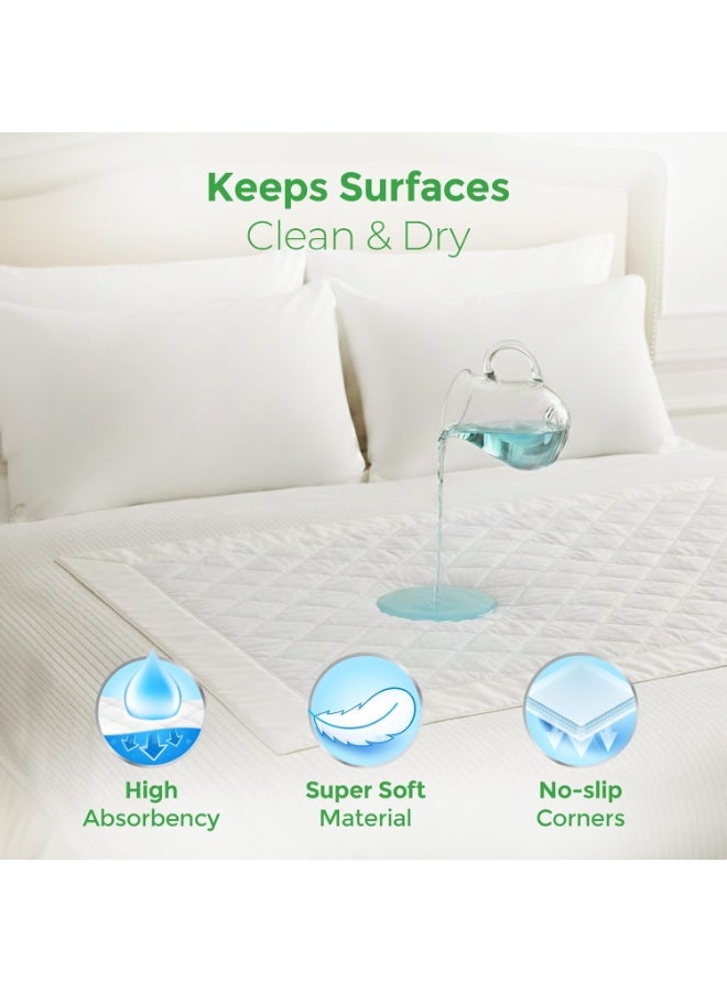 KareIn Classic Underpads For Adults, Large 60 x 90 cm, 20 Unit, Highly Absorbent, Anti-Bacterial, Rash Protection, Leak Proof, Protects Surfaces from Incontinence, Odor Control, Super Soft - Image 2