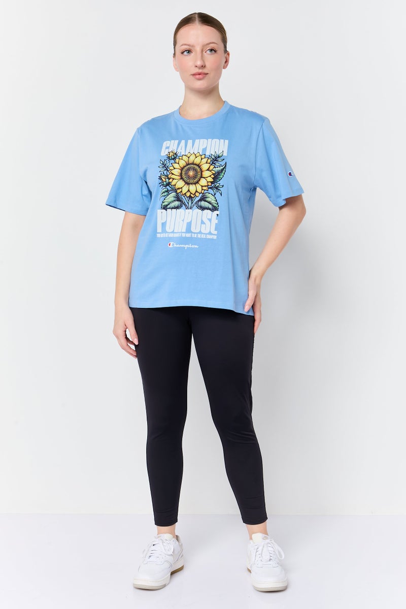 Champion Women Sportswear Fit Short Sleeve Purpose Outdoor T-Shirt, Dusk Blue - Image 3